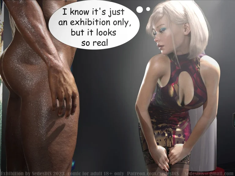 Exhibition porn comic picture 6