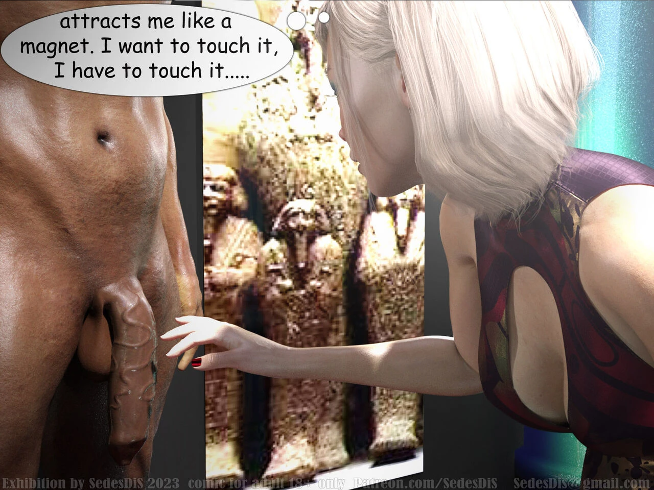 Exhibition porn comic picture 7