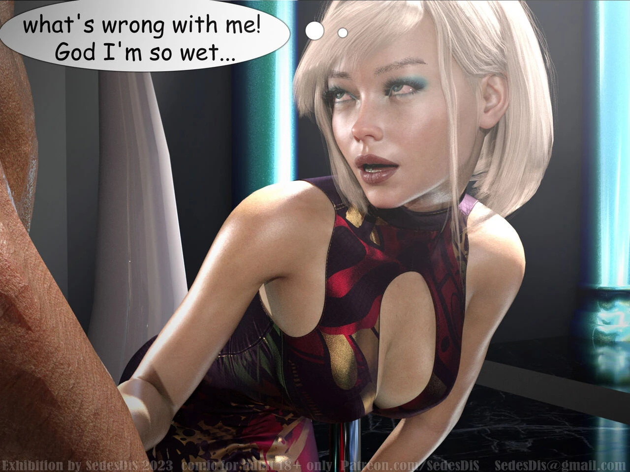 Exhibition porn comic picture 8