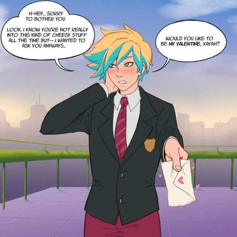 Ezreal's Valentine porn comic picture 2