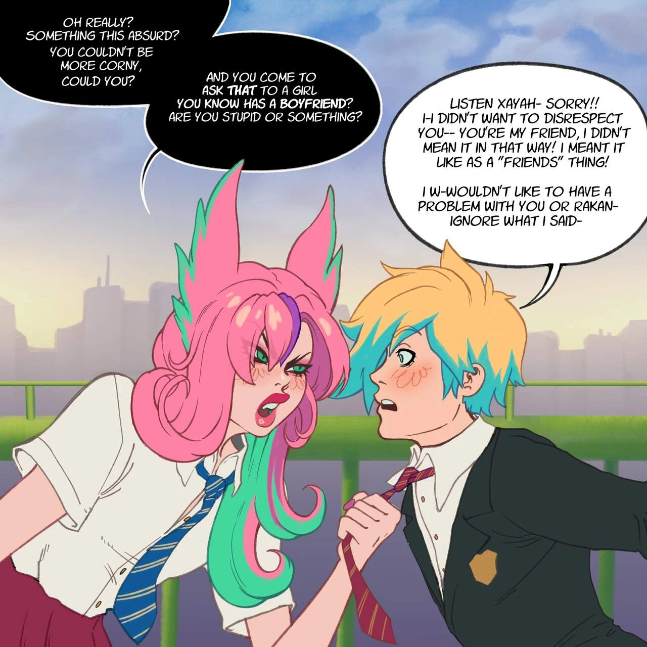 Ezreal's Valentine porn comic picture 3