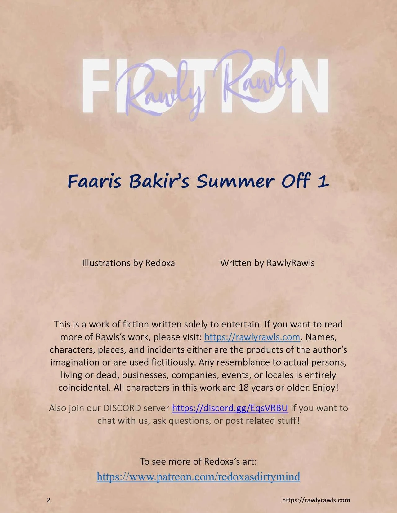 Faaris Bakir's Summer Off Chapter 1 porn comic picture 2
