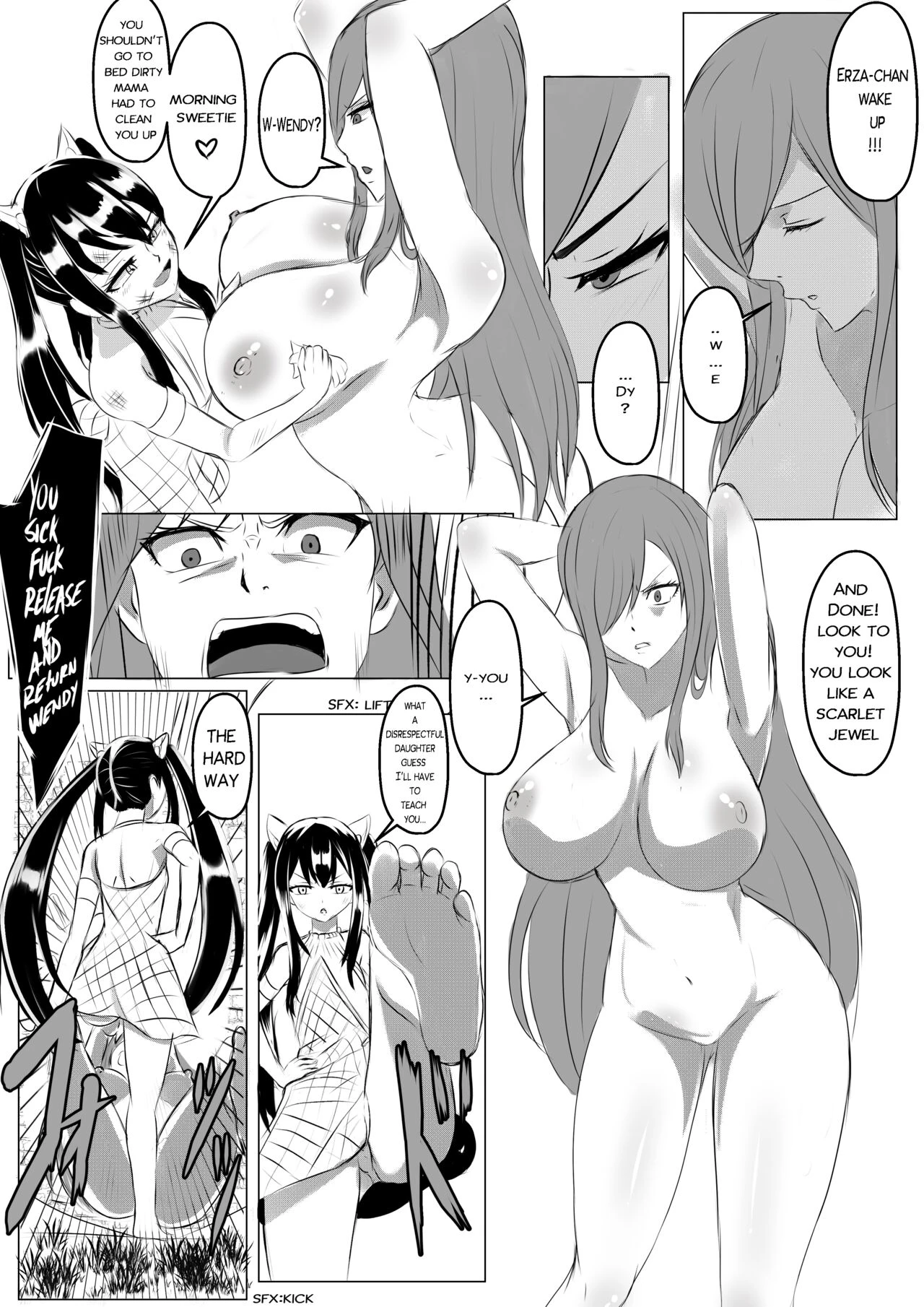Fairy Tail -Queen Of The Slut- porn comic picture 7