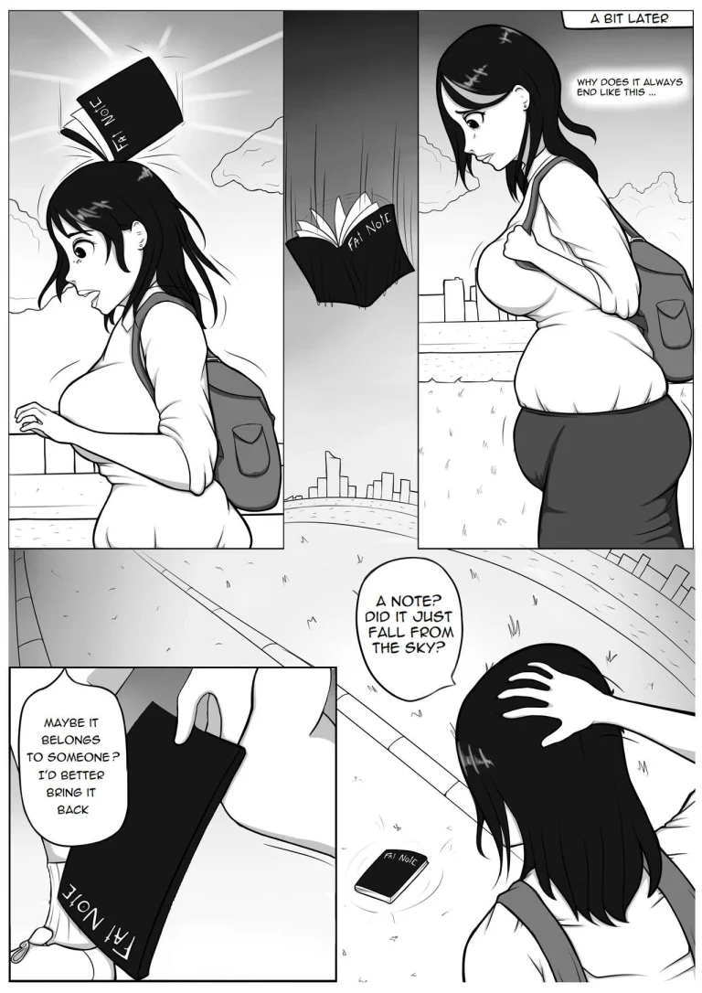 Fat Note porn comic picture 3