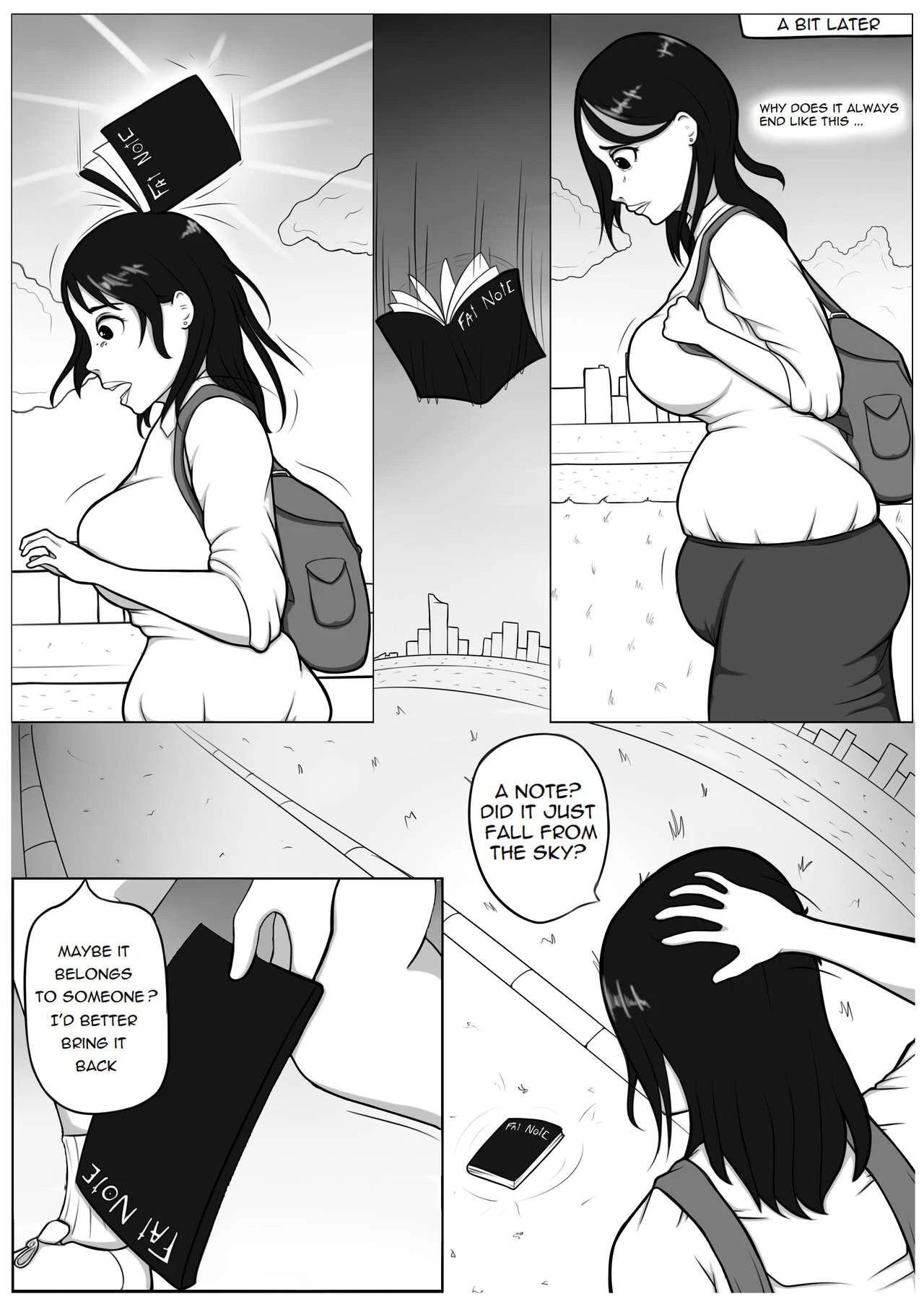 Fat Note porn comic picture 3