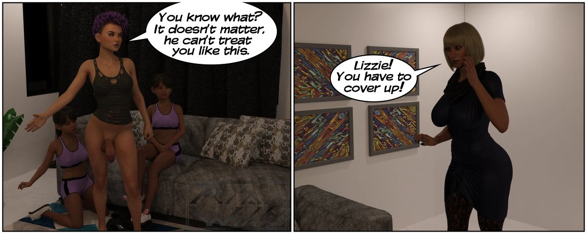 Felan Wilde - Futa Babysitter Lizzie porn comic picture 21