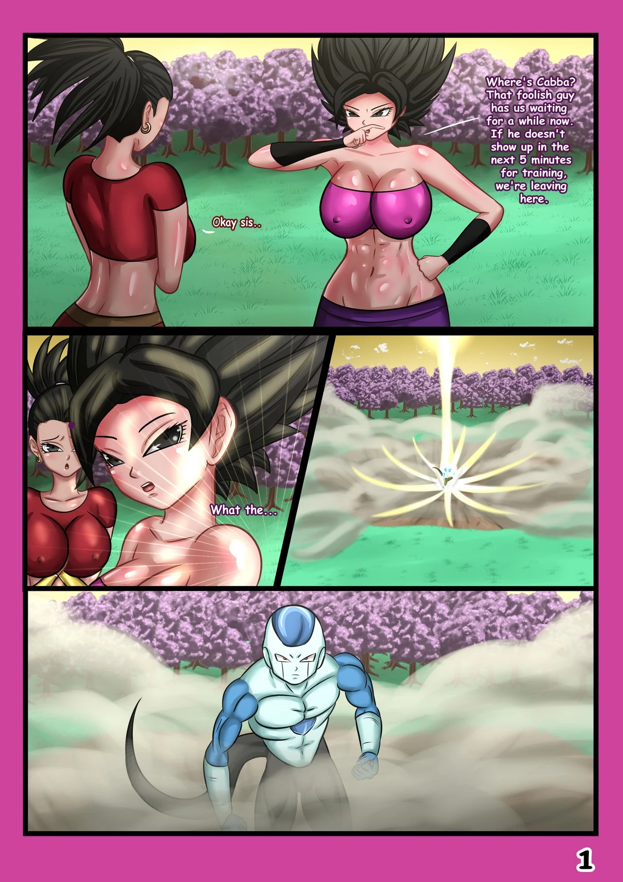 Female Saiyans Workout porn comic picture 3