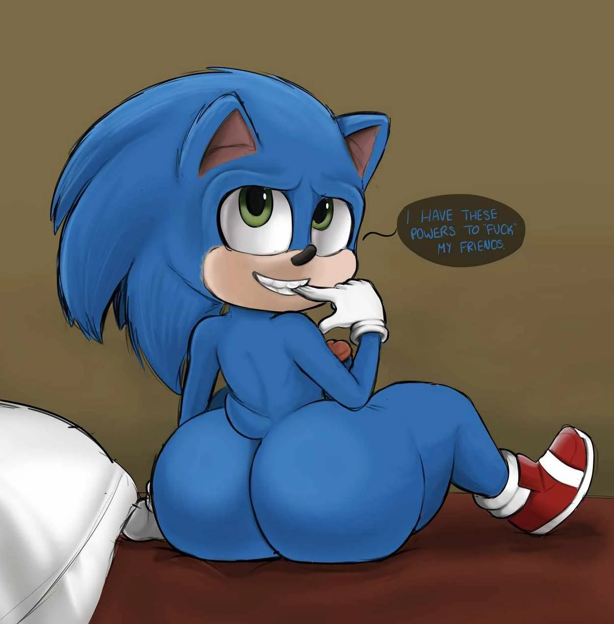 Femboy Sonic porn comic picture 1