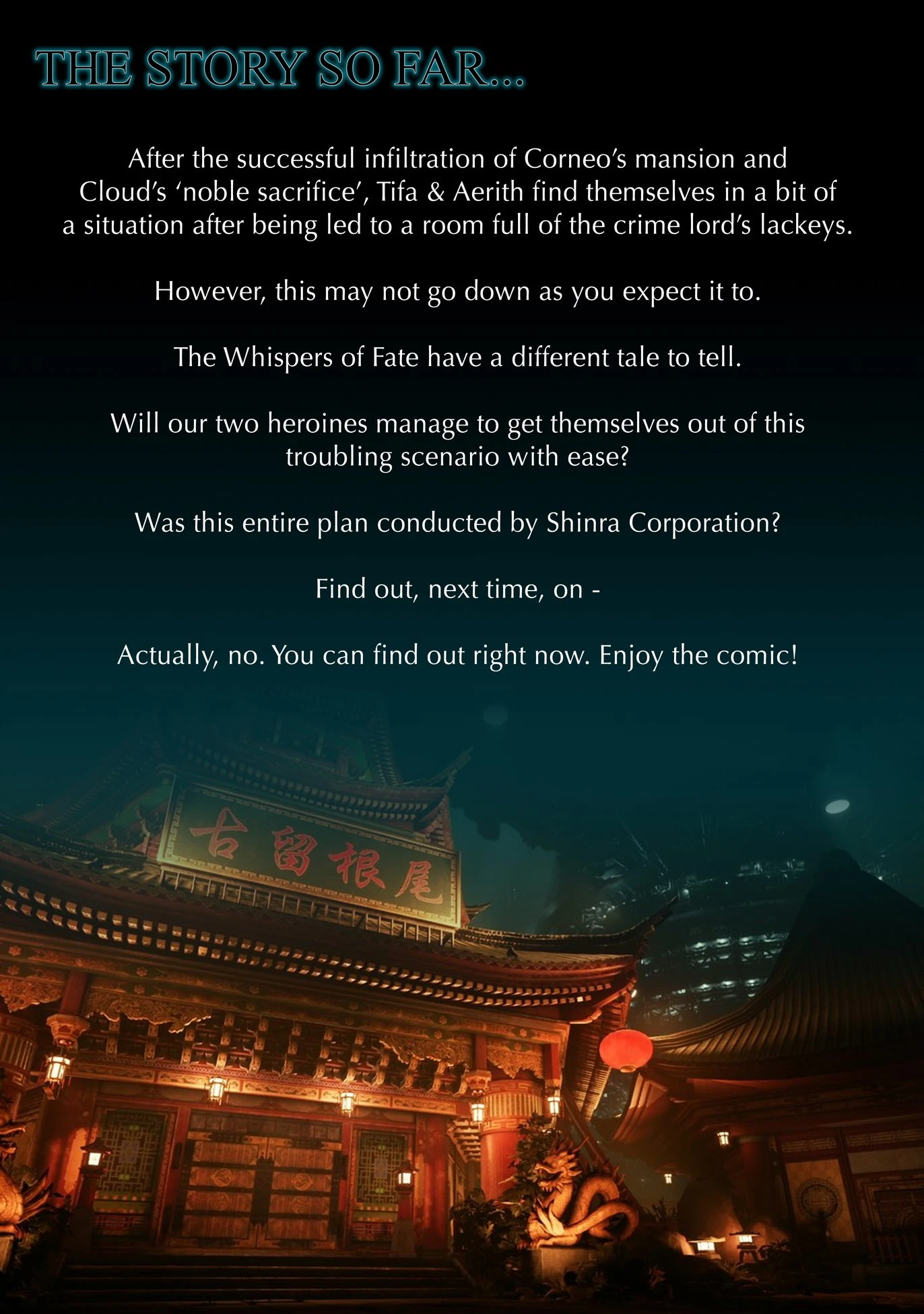 Final Feetasy VII Remake Chapter One porn comic picture 3