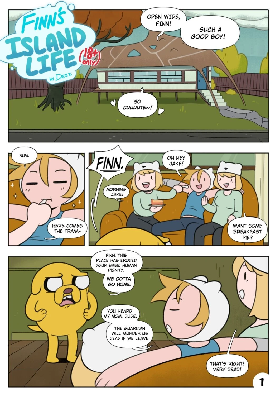 Finn's Island Life porn comic picture 1