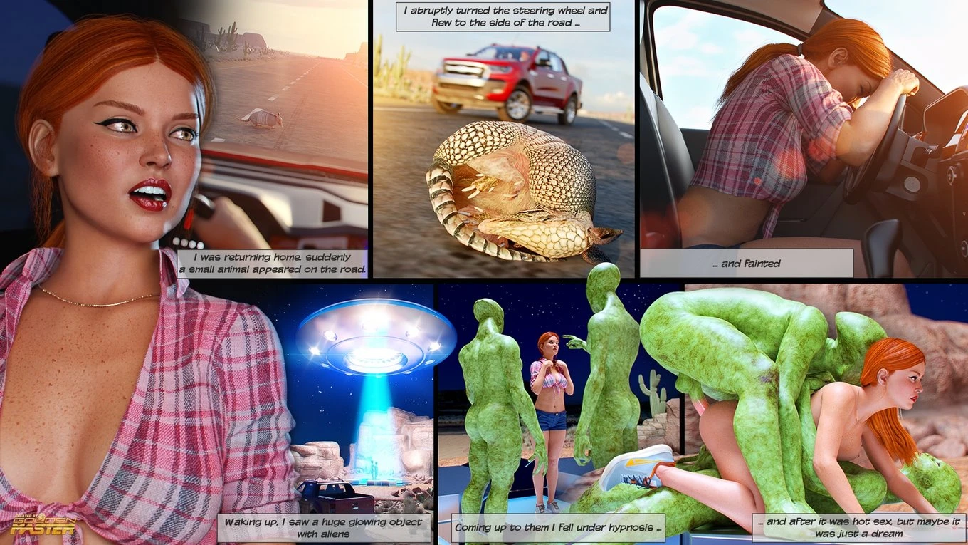 First Contact 2 - Aliens Motel porn comic picture 4