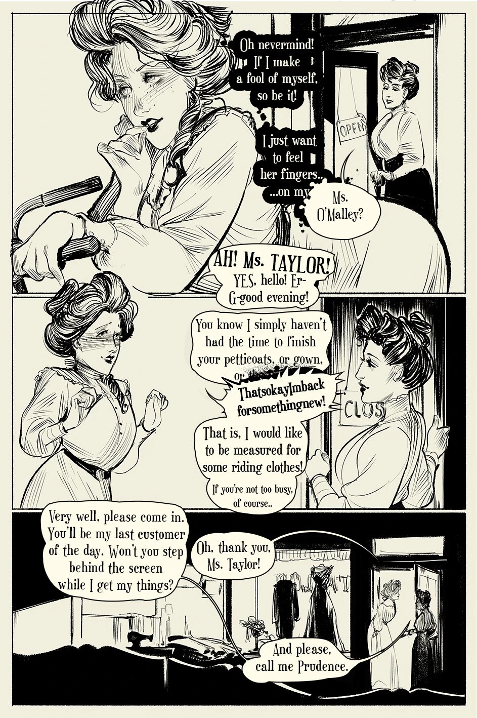 Fitting for a Lady porn comic picture 3