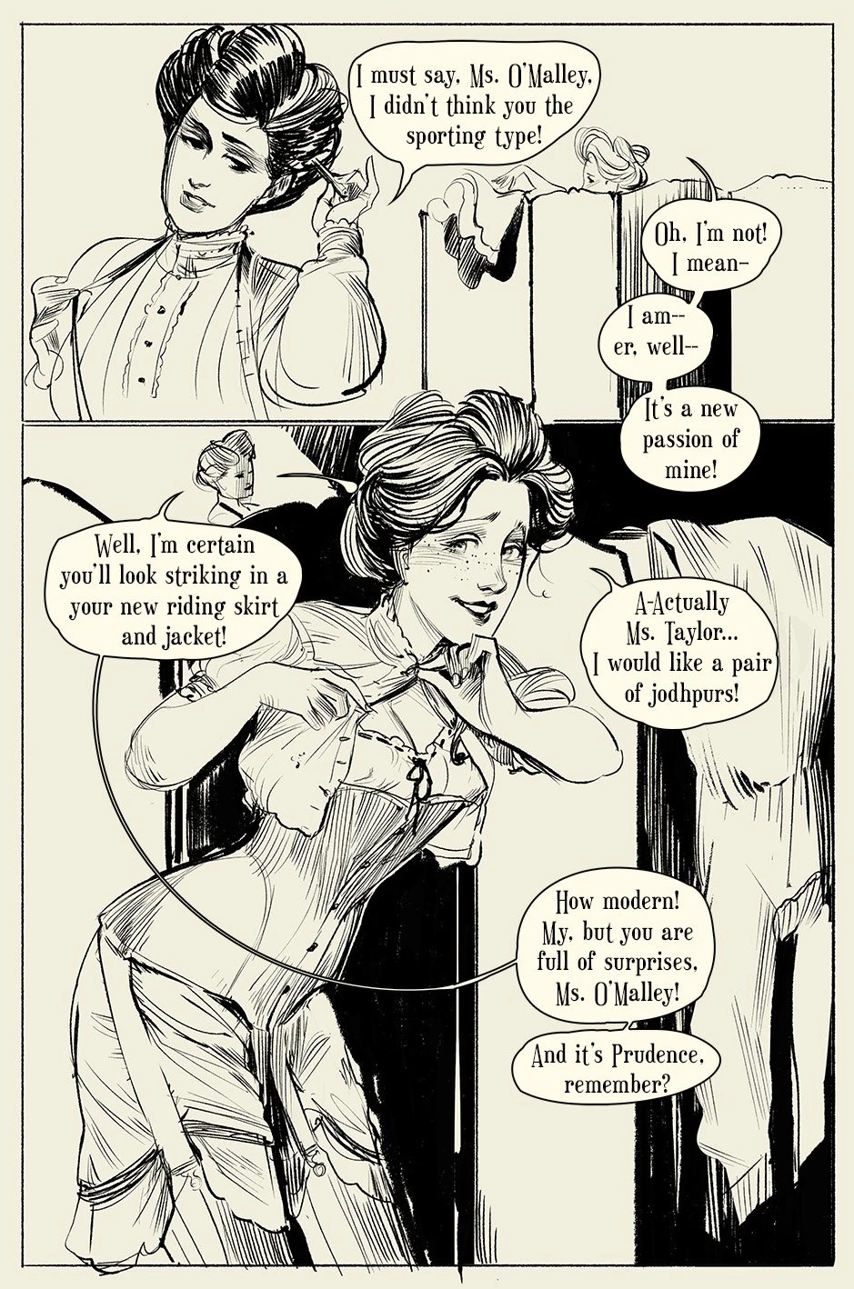Fitting for a Lady porn comic picture 4