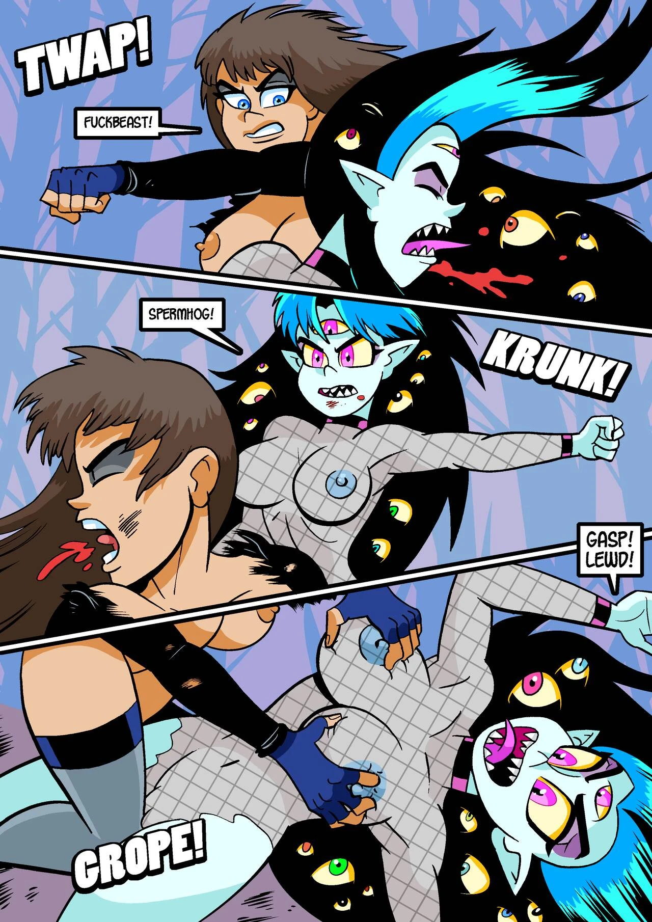 Flan Vs Gloom porn comic picture 8