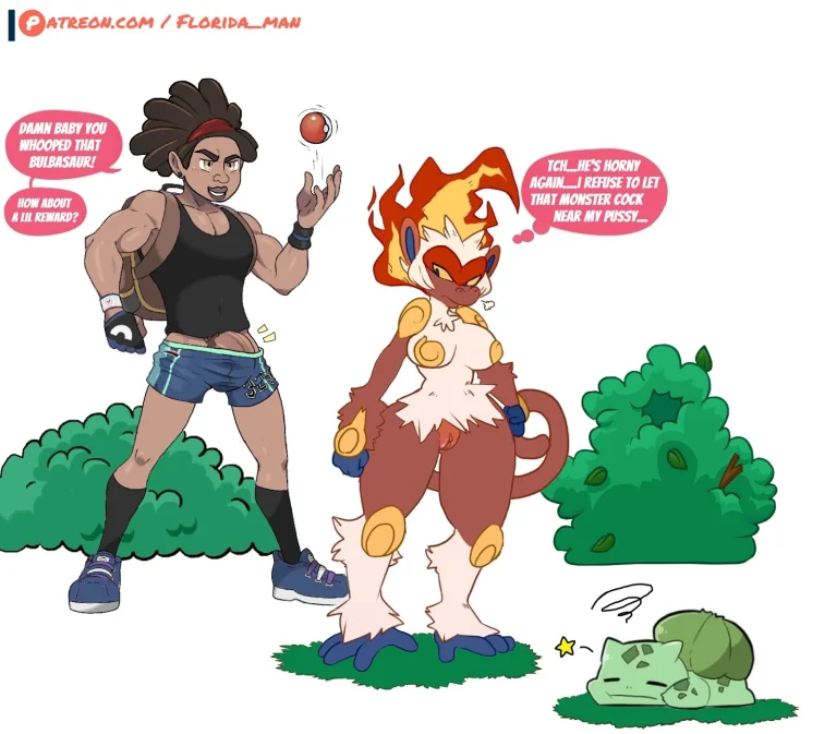 Florida dude fucks Infernape porn comic picture 1