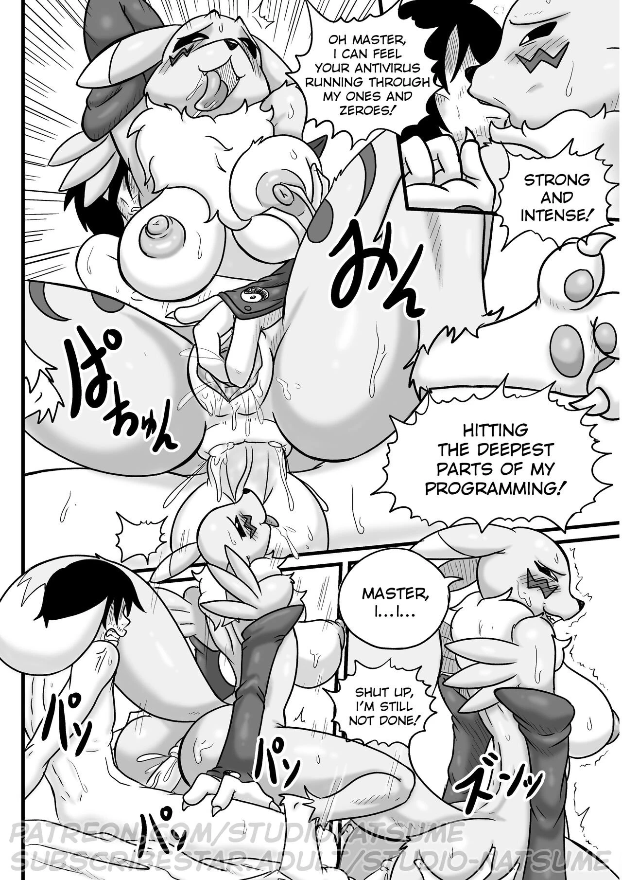 Fluffy Tail Series. Renamon incumming. porn comic picture 28