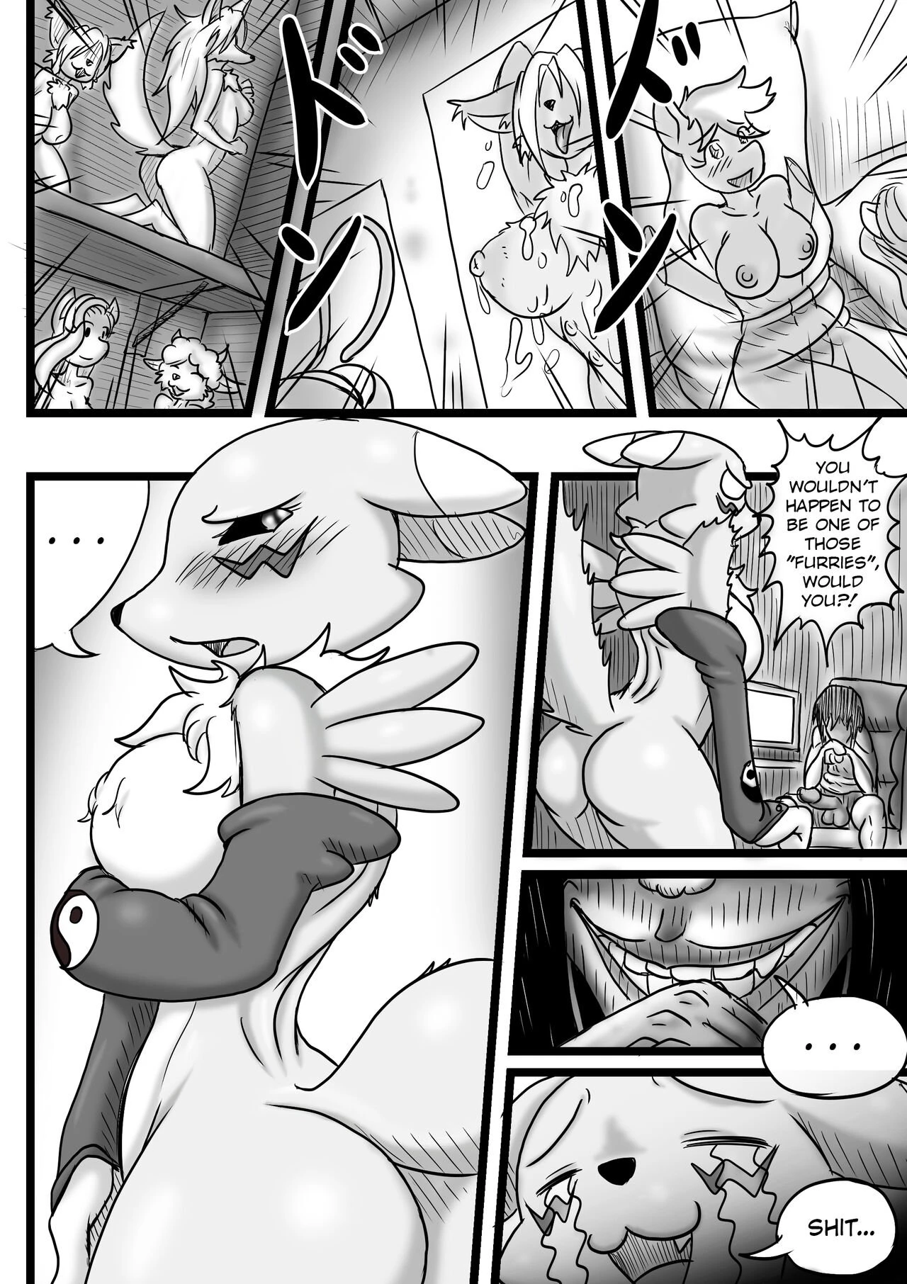Fluffy Tail Series. Renamon incumming. porn comic picture 5