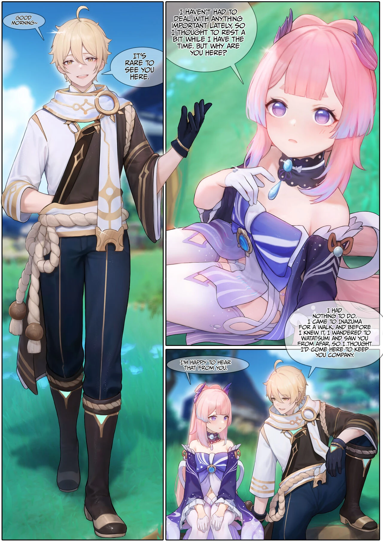 Flustered Kokomi porn comic picture 4