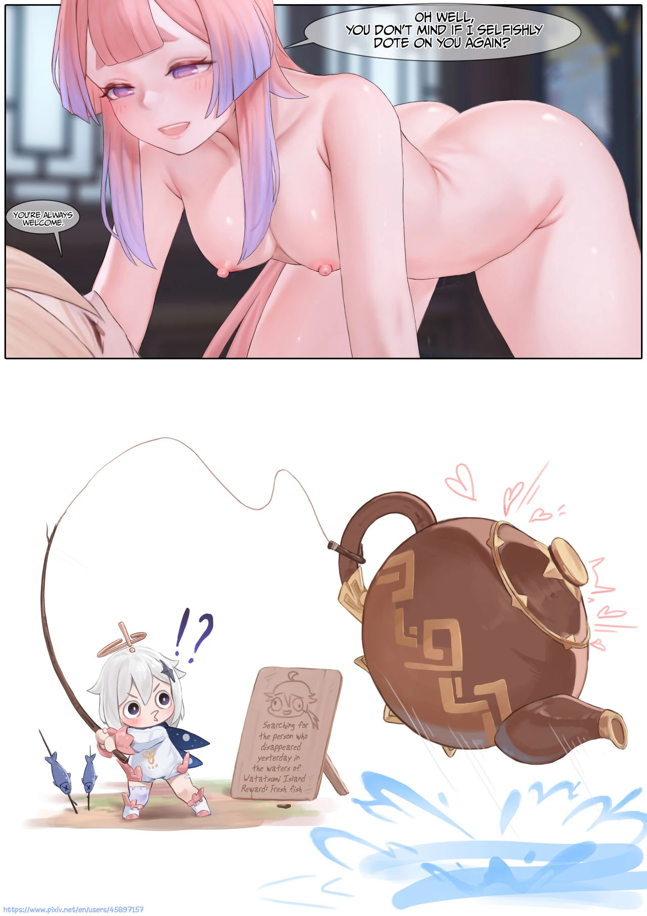 Flustered Kokomi porn comic picture 54