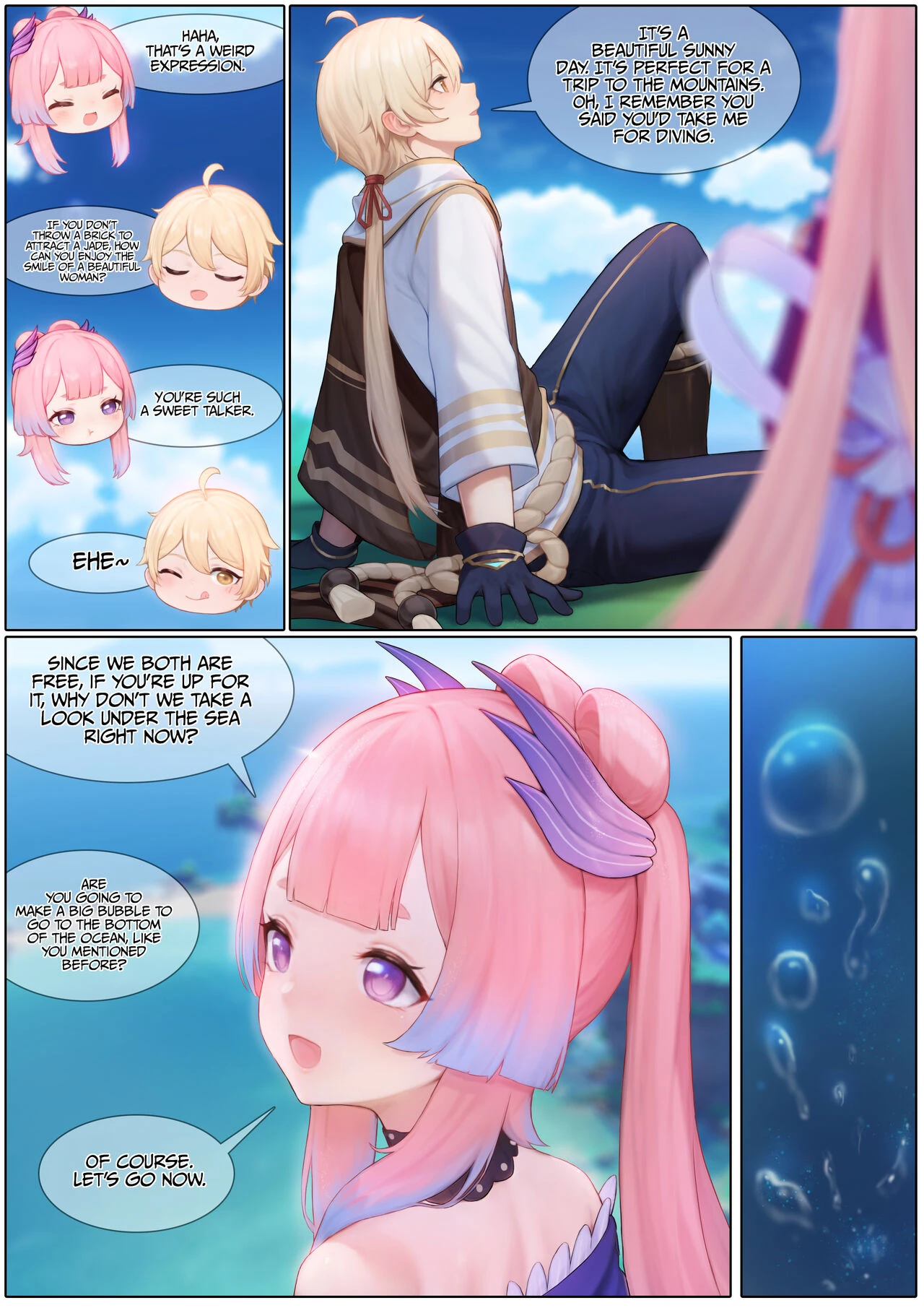 Flustered Kokomi porn comic picture 6