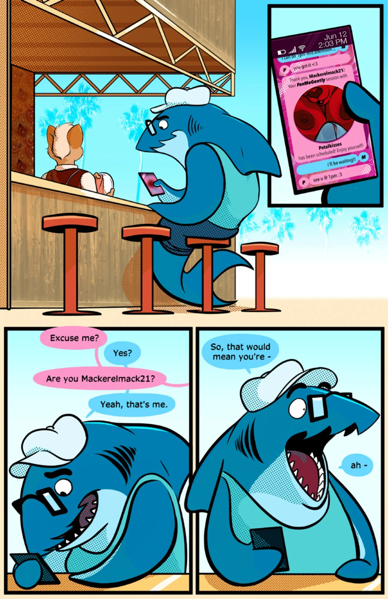 Fox Me Gently porn comic picture 2