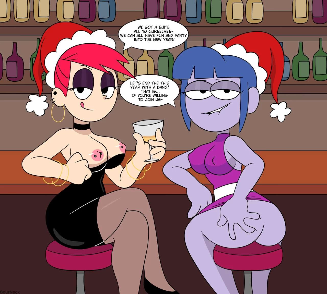 Frankie & Gloria: Girls night out porn comic picture 2