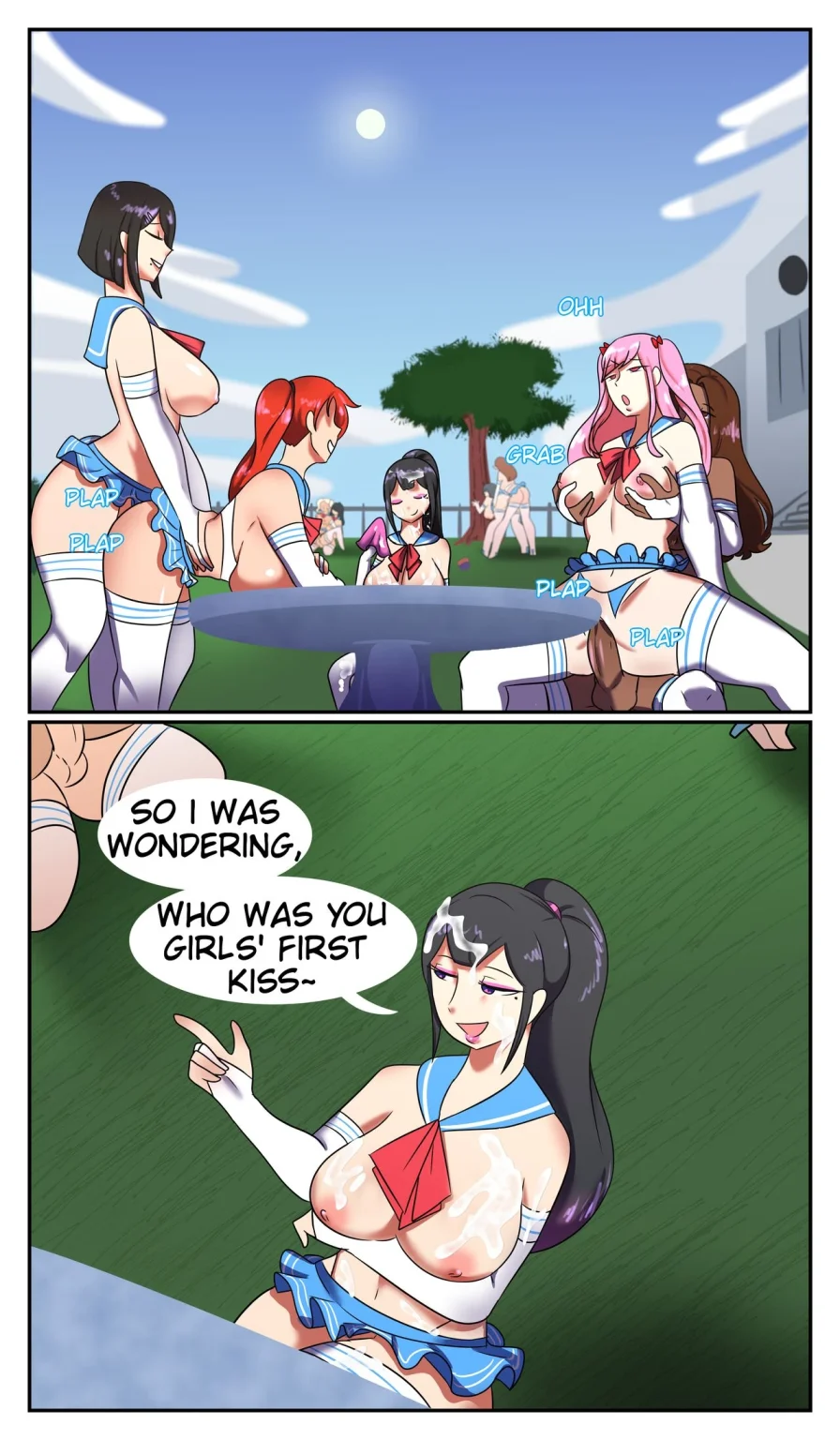 Friend Group Discusses Their First Kiss porn comic picture 1