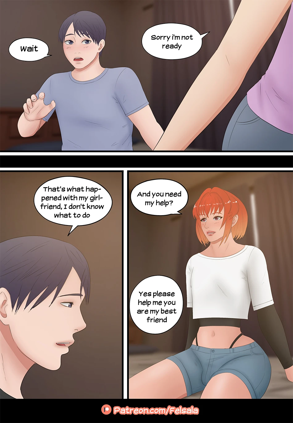 Friends Help Each Other porn comic picture 3