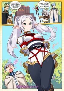 Frieren and the "ropes spell" porn comic picture 1