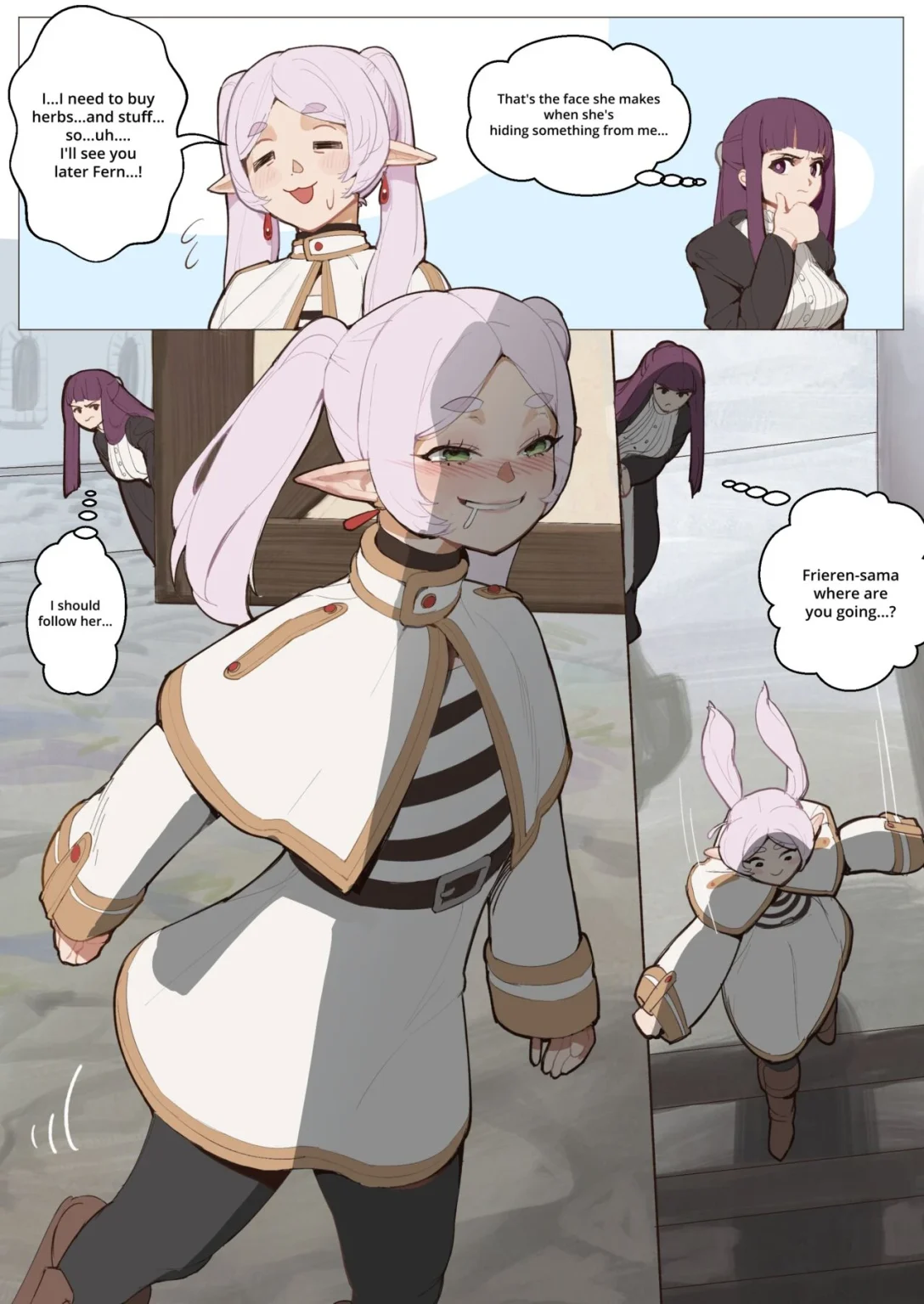 Frieren Buys Herbs porn comic picture 1