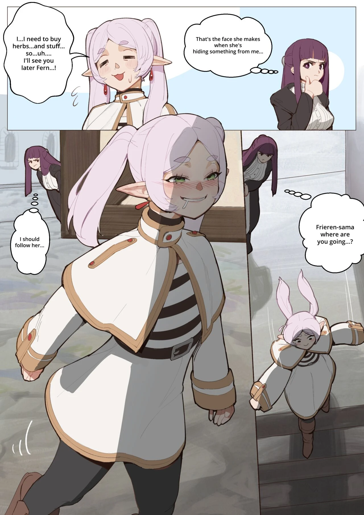 Frieren Buys Herbs porn comic picture 1