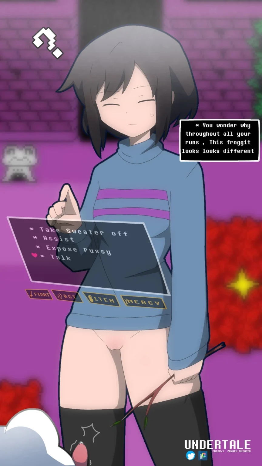Frisk's Bottomless Run porn comic picture 1