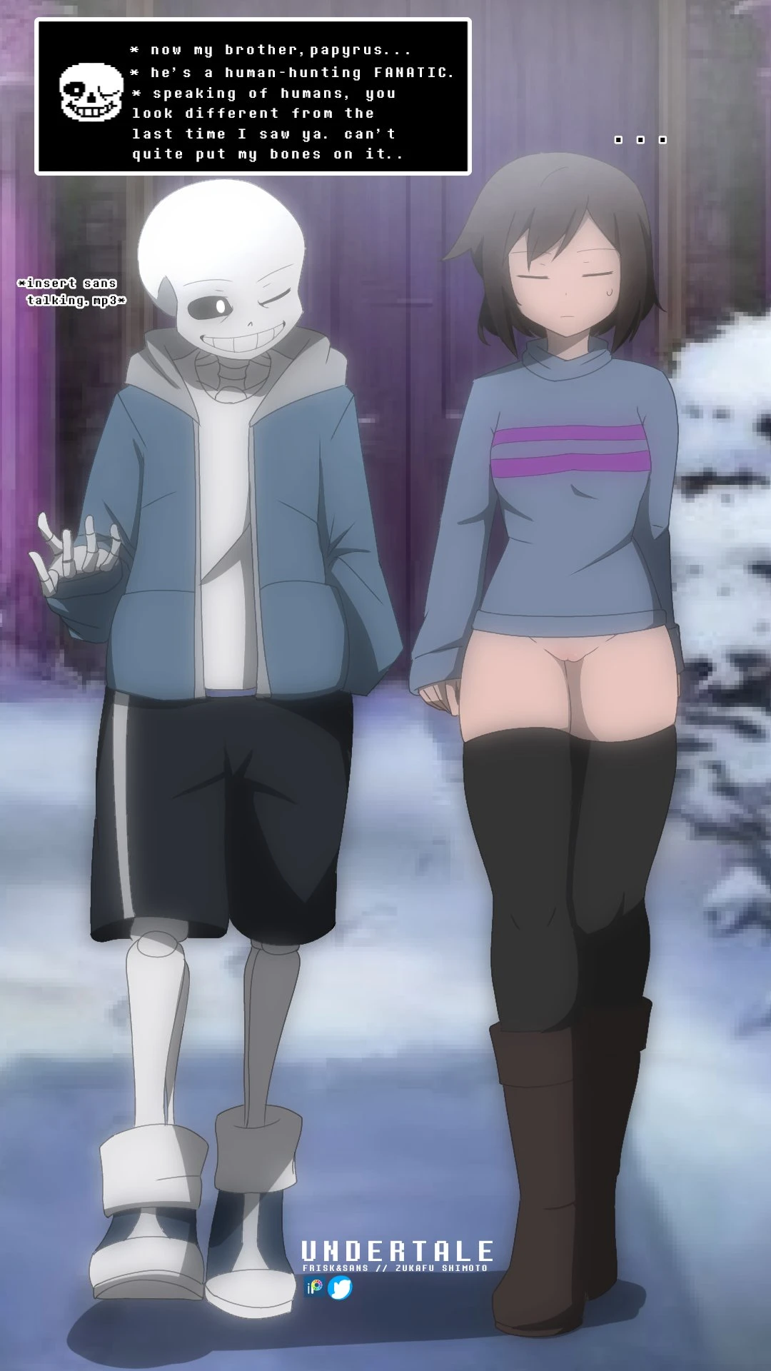 Frisk's Bottomless Run porn comic picture 2