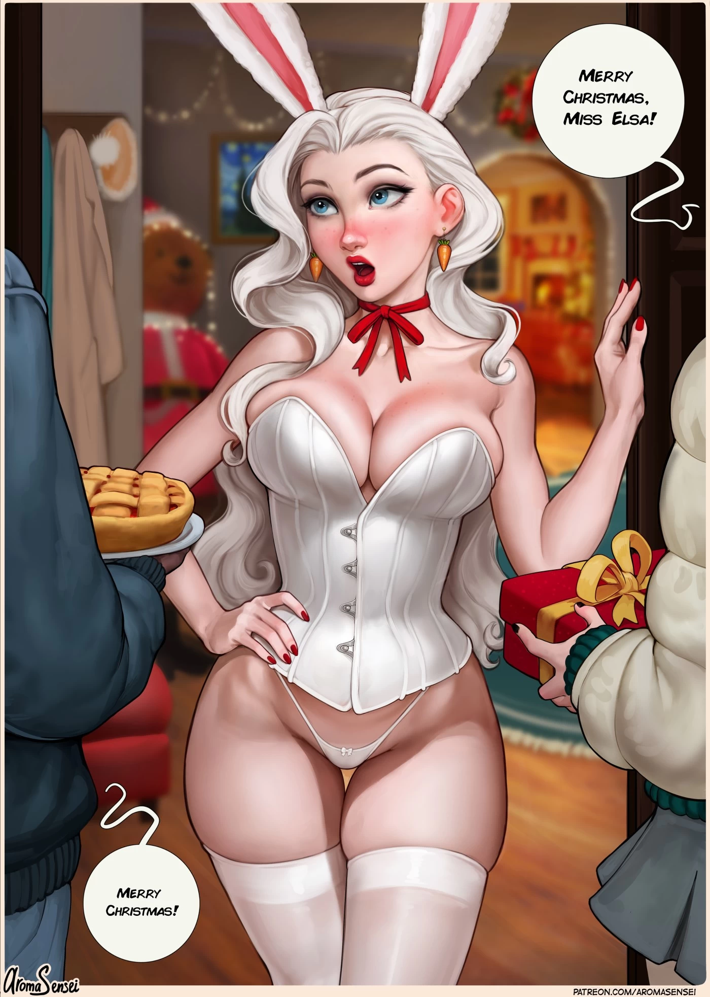 Frozen Inc Christmas Party porn comic picture 5
