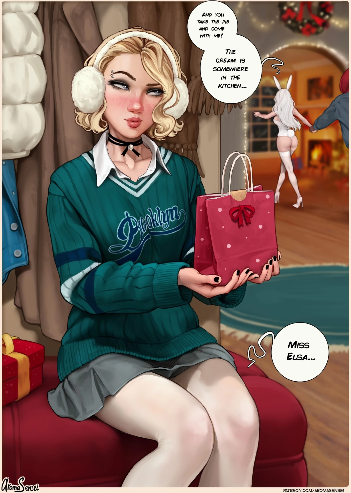 Frozen Inc Christmas Party (Shemale) porn comic picture 8