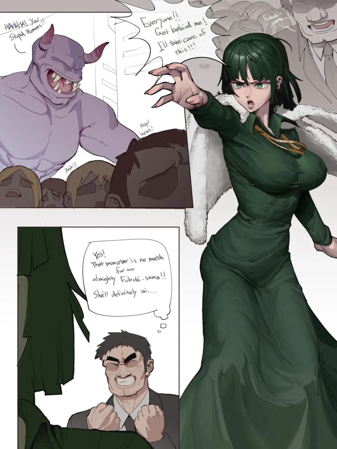Fubuki monster breeding porn comic picture 1