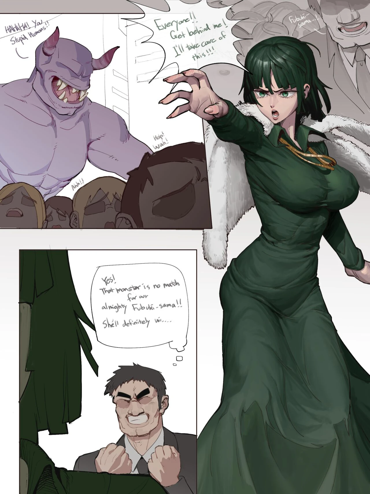 Fubuki monster breeding porn comic picture 1
