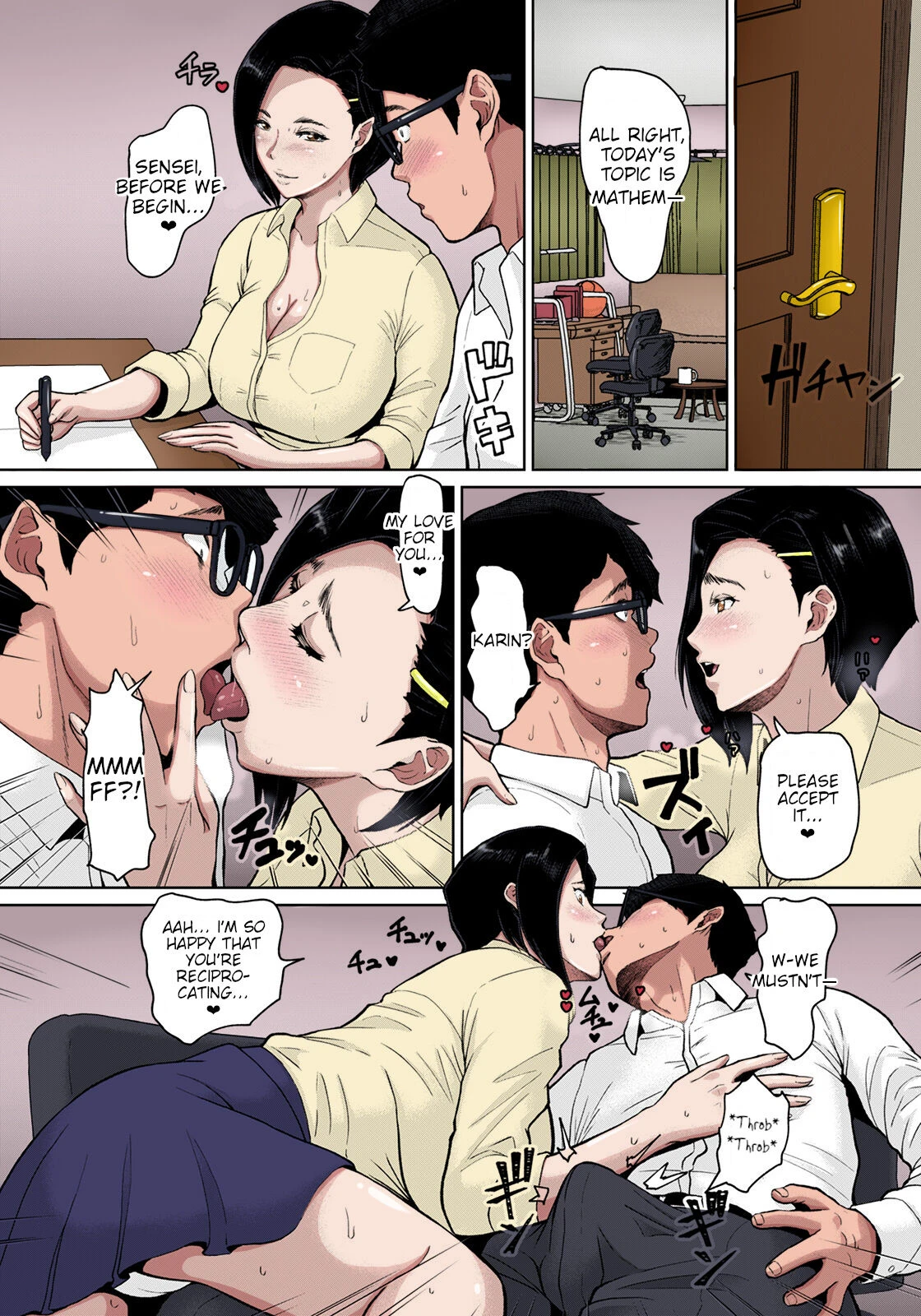 Fucking the wife while her daughter is not at home |Musume no Inu Ma ni Tsumamigui porn comic picture 2