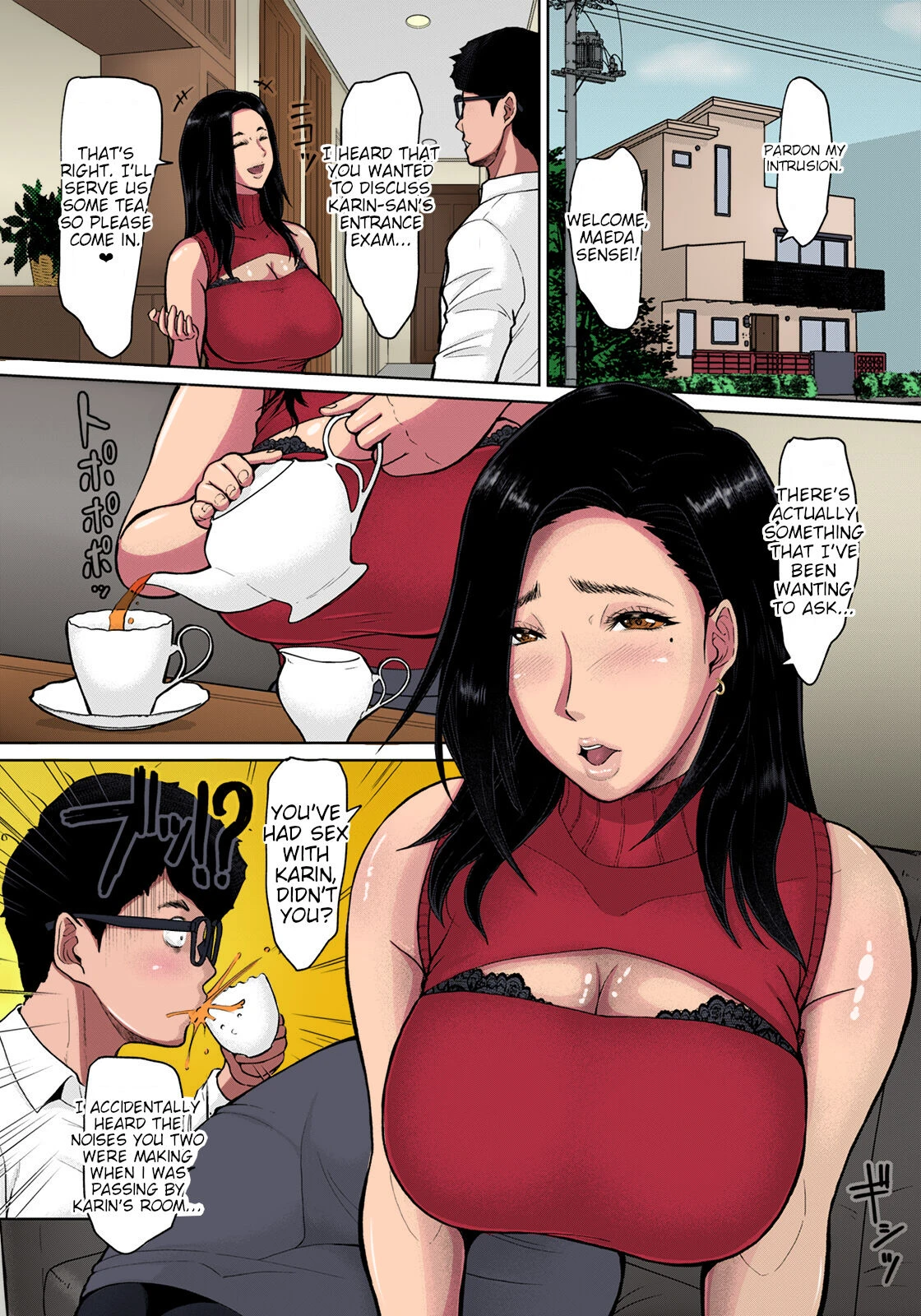 Fucking the wife while her daughter is not at home |Musume no Inu Ma ni Tsumamigui porn comic picture 5