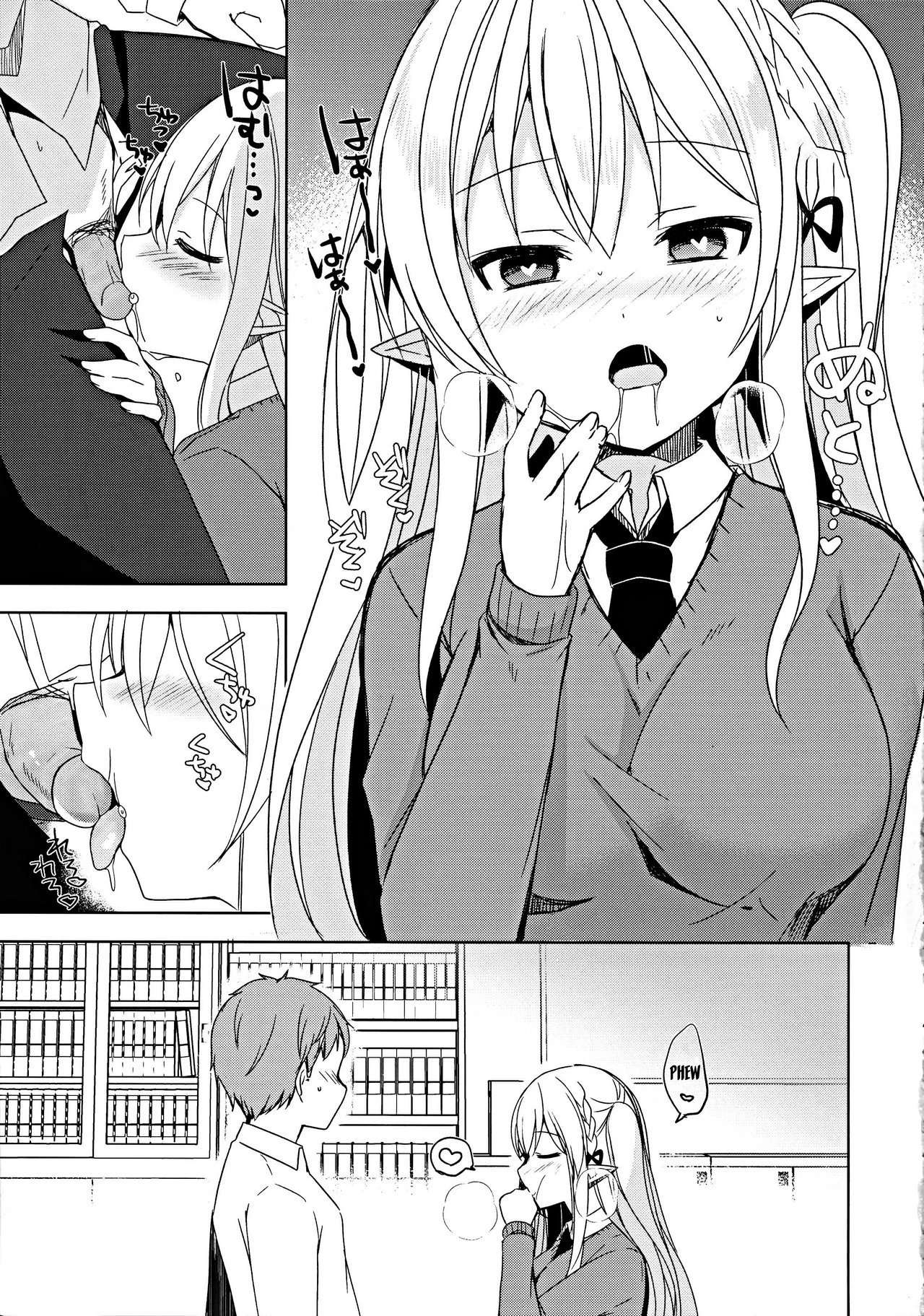Fujun Ishu Kouyuu Ore to Elf Senpai no Love Love Saimin Seikatsu porn comic picture 17