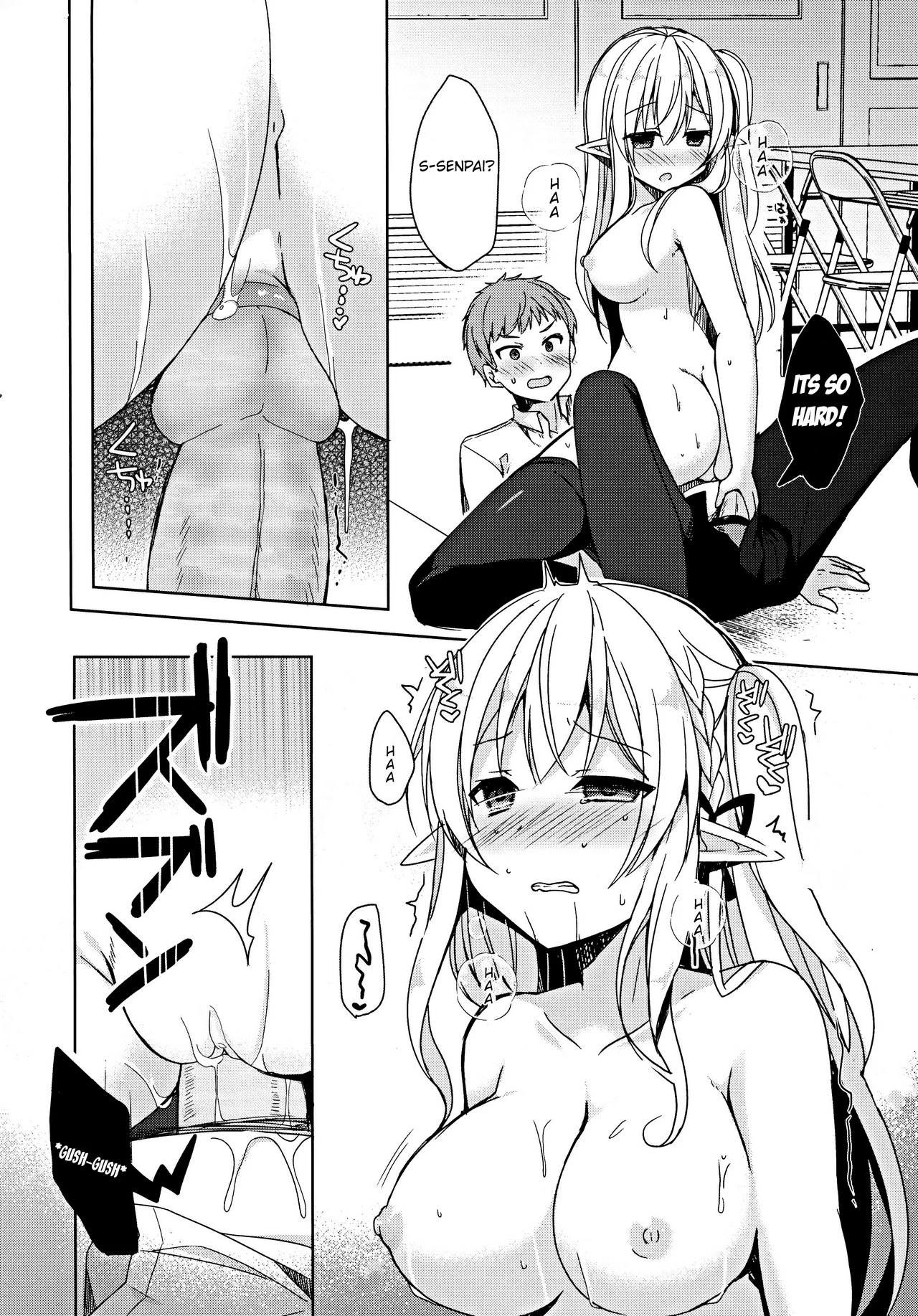 Fujun Ishu Kouyuu Ore to Elf Senpai no Love Love Saimin Seikatsu porn comic picture 20