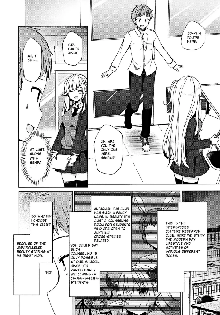 Fujun Ishu Kouyuu Ore to Elf Senpai no Love Love Saimin Seikatsu porn comic picture 4