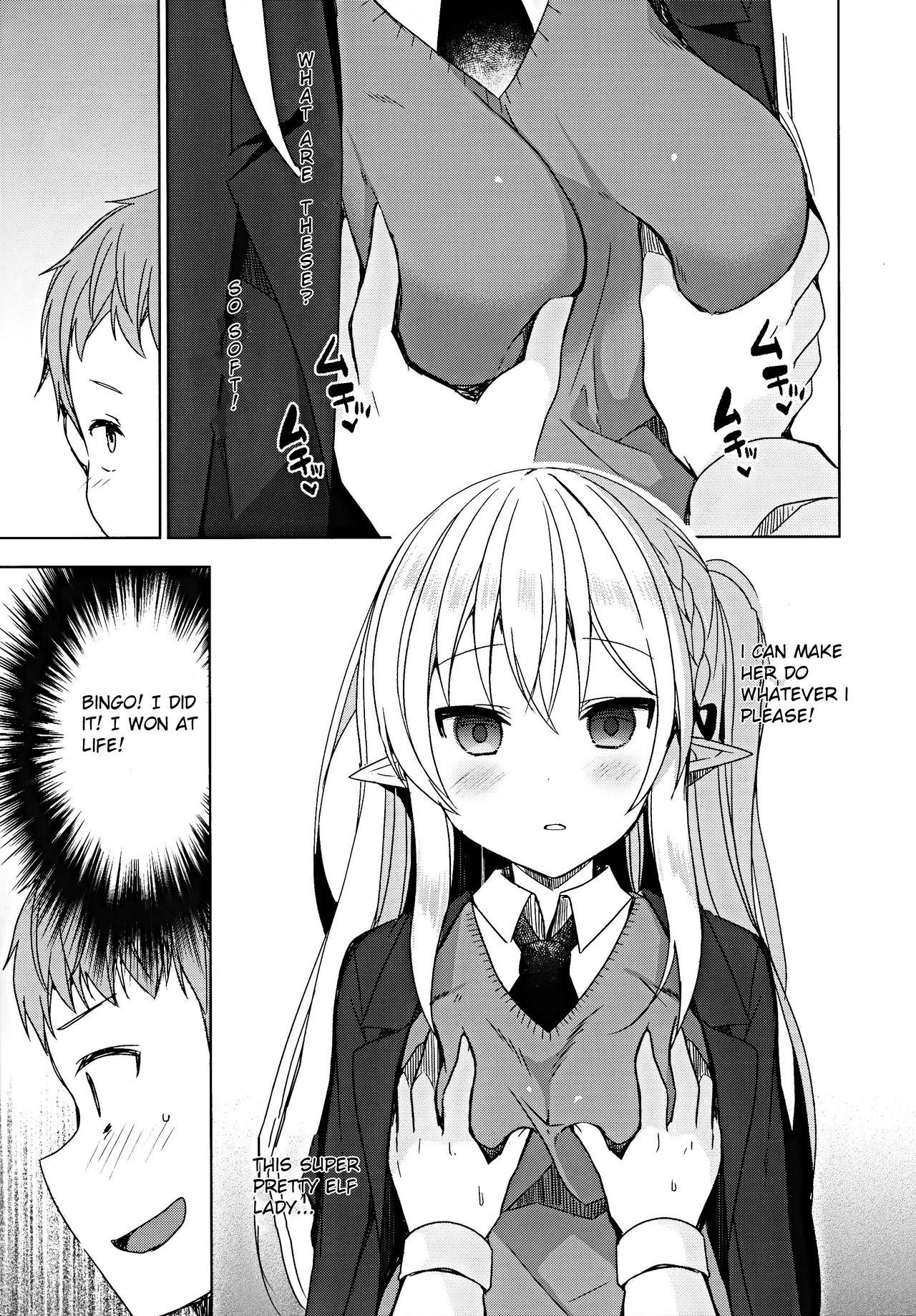 Fujun Ishu Kouyuu Ore to Elf Senpai no Love Love Saimin Seikatsu porn comic picture 9