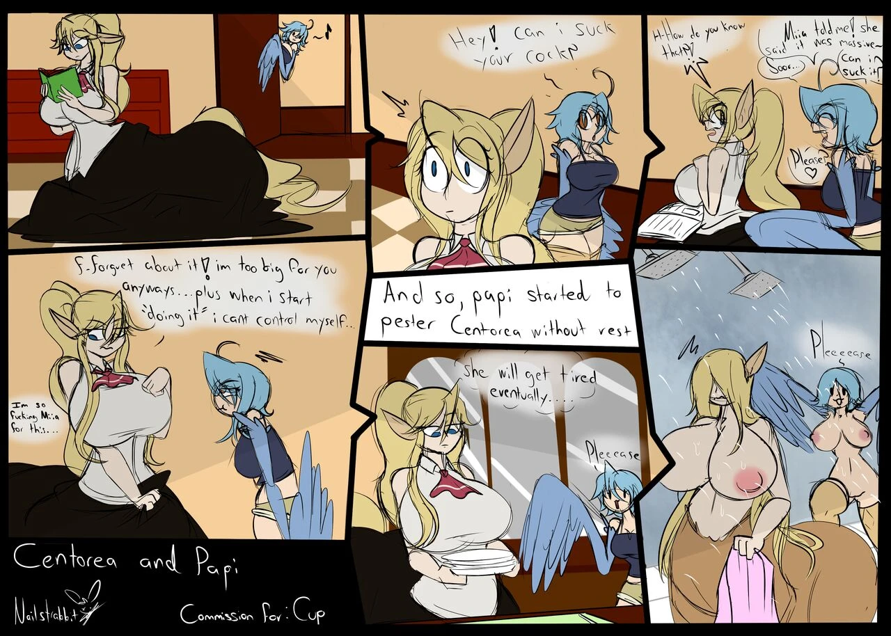 Futa Centorea and Papi porn comic picture 1