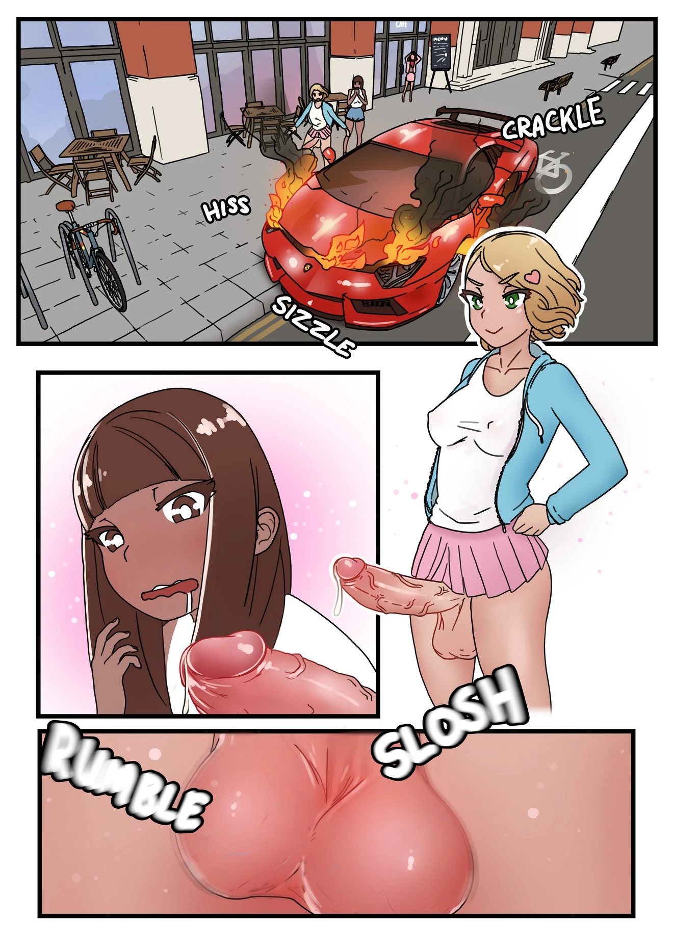 Futa FireFighters 2: A Day Off porn comic picture 10