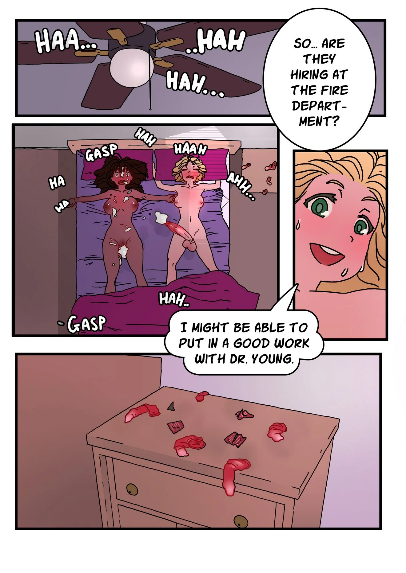 Futa FireFighters 2: A Day Off porn comic picture 14