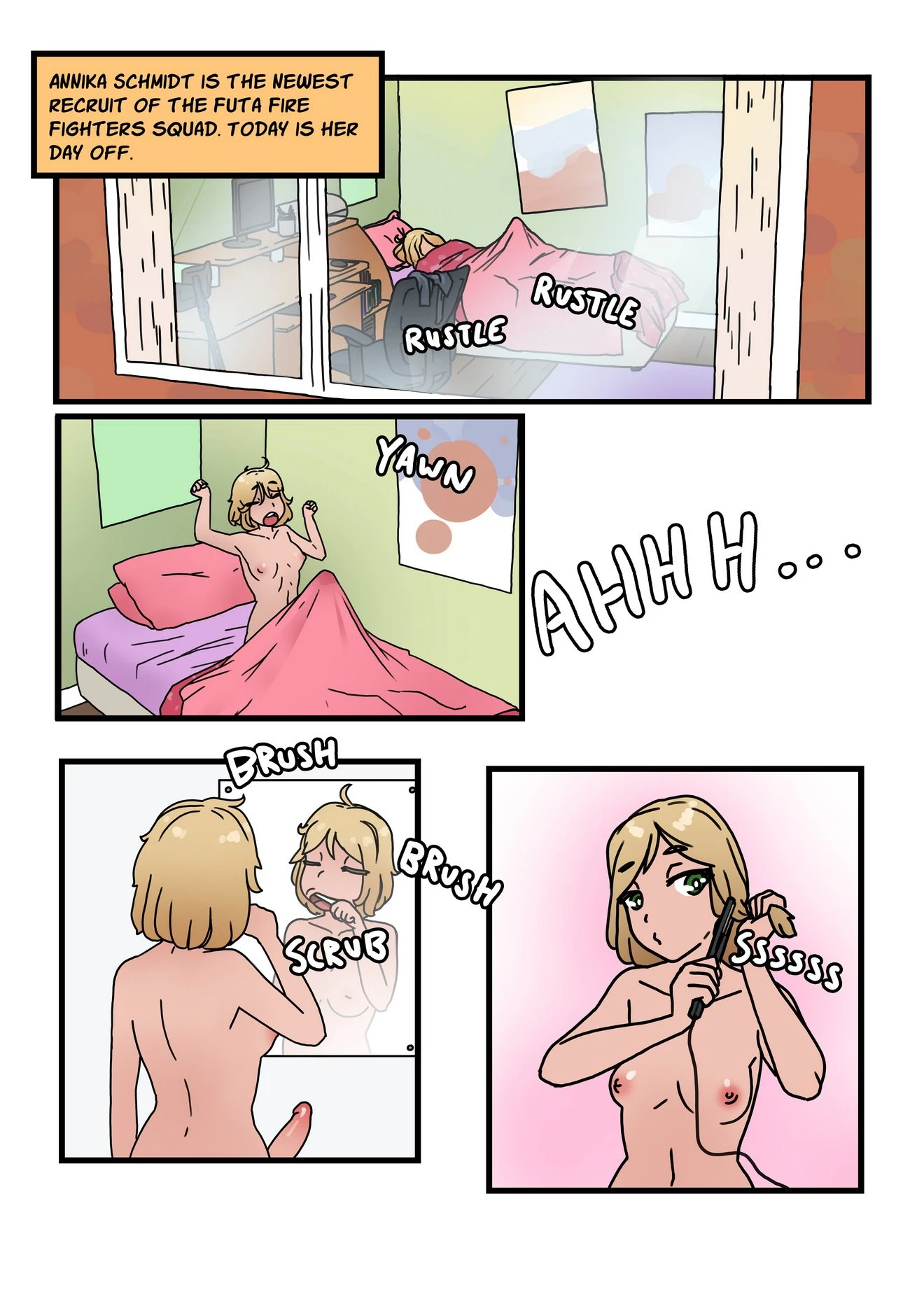 Futa FireFighters 2: A Day Off porn comic picture 2