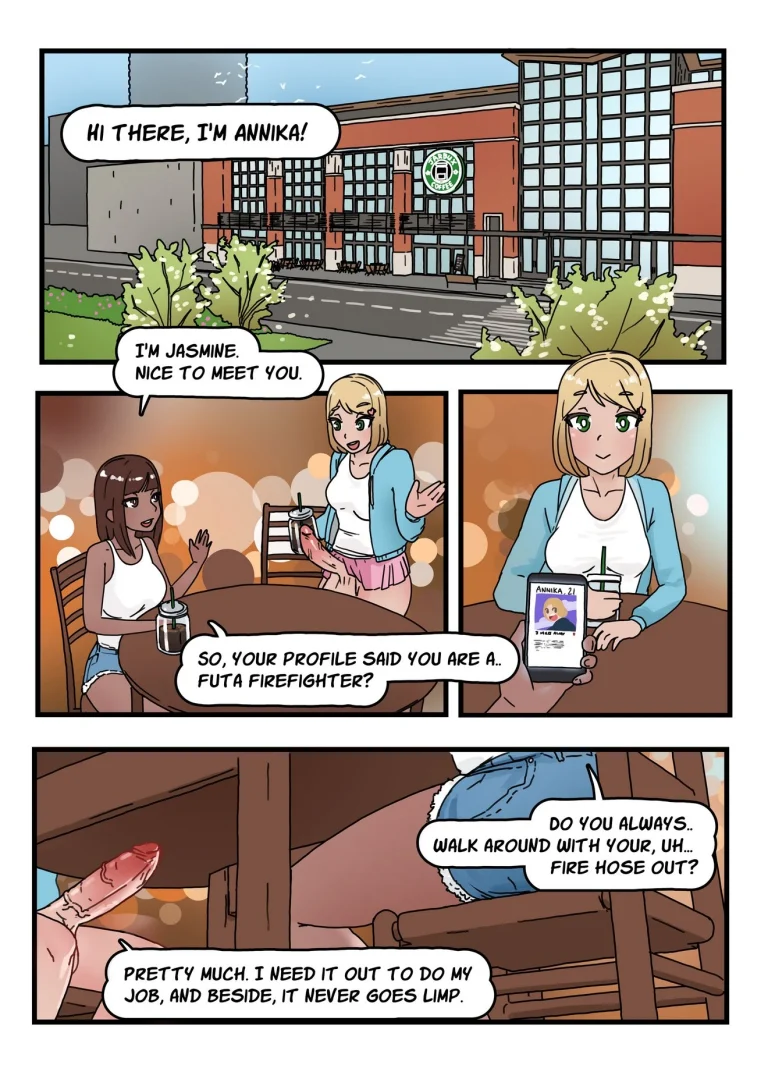 Futa FireFighters 2: A Day Off porn comic picture 7
