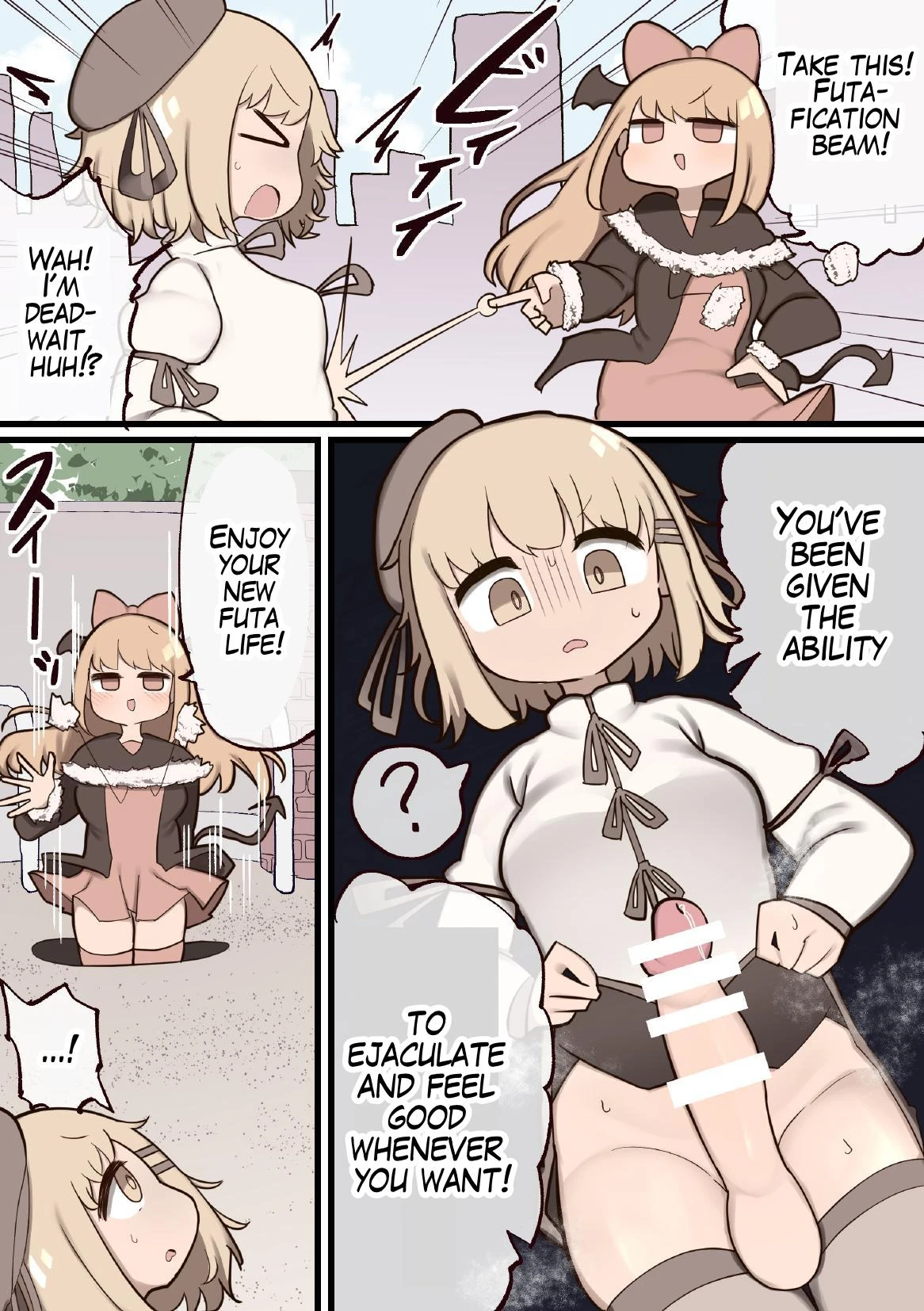 Futanari Magical Girl ~The Enemy Gave Me a Dick So We Might as Well Fuck?~ porn comic picture 3