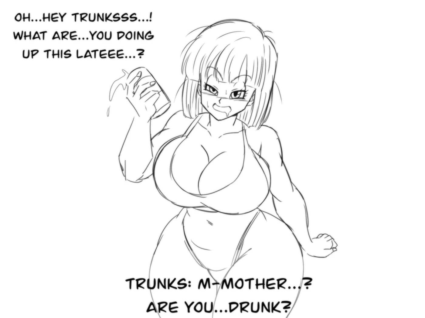 Future Trunks and Bulma porn comic picture 2